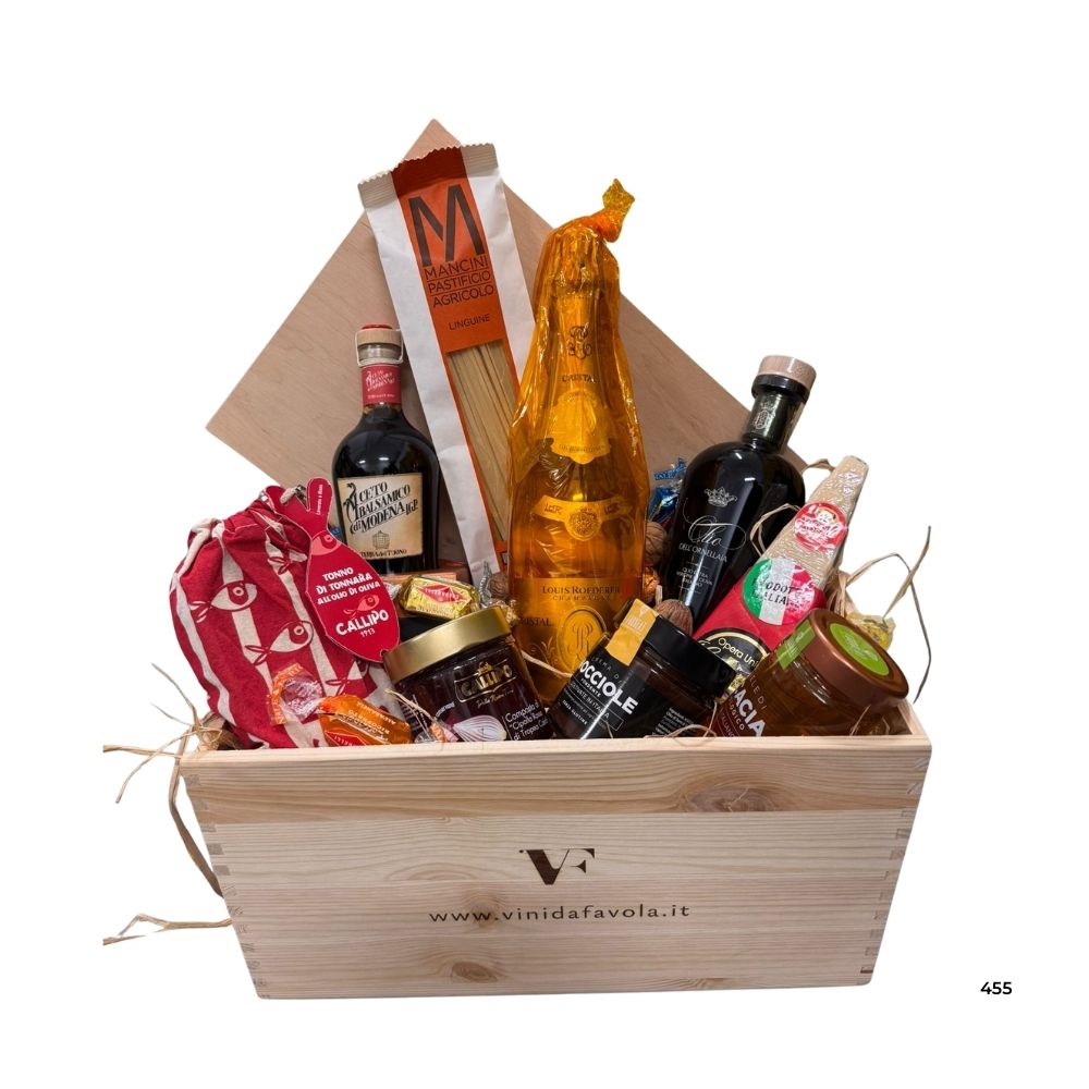 CESTO VINI DA FAVOLA CRISTAL