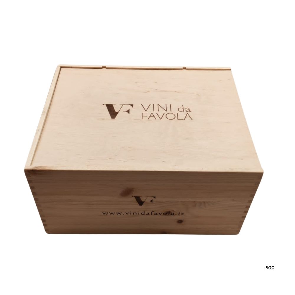 CASSETTA VINI DA FAVOLA IN LEGNO 6 BOTTIGLIE